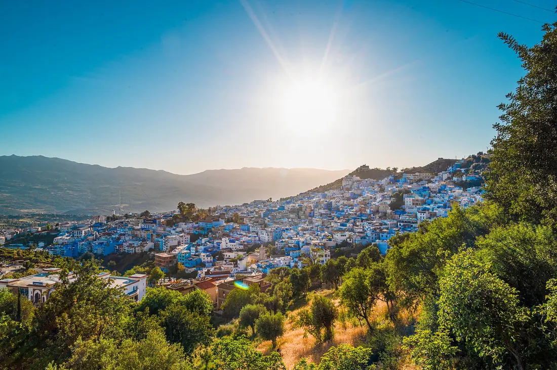 Chefchaouen blue city in the Rif mountains
