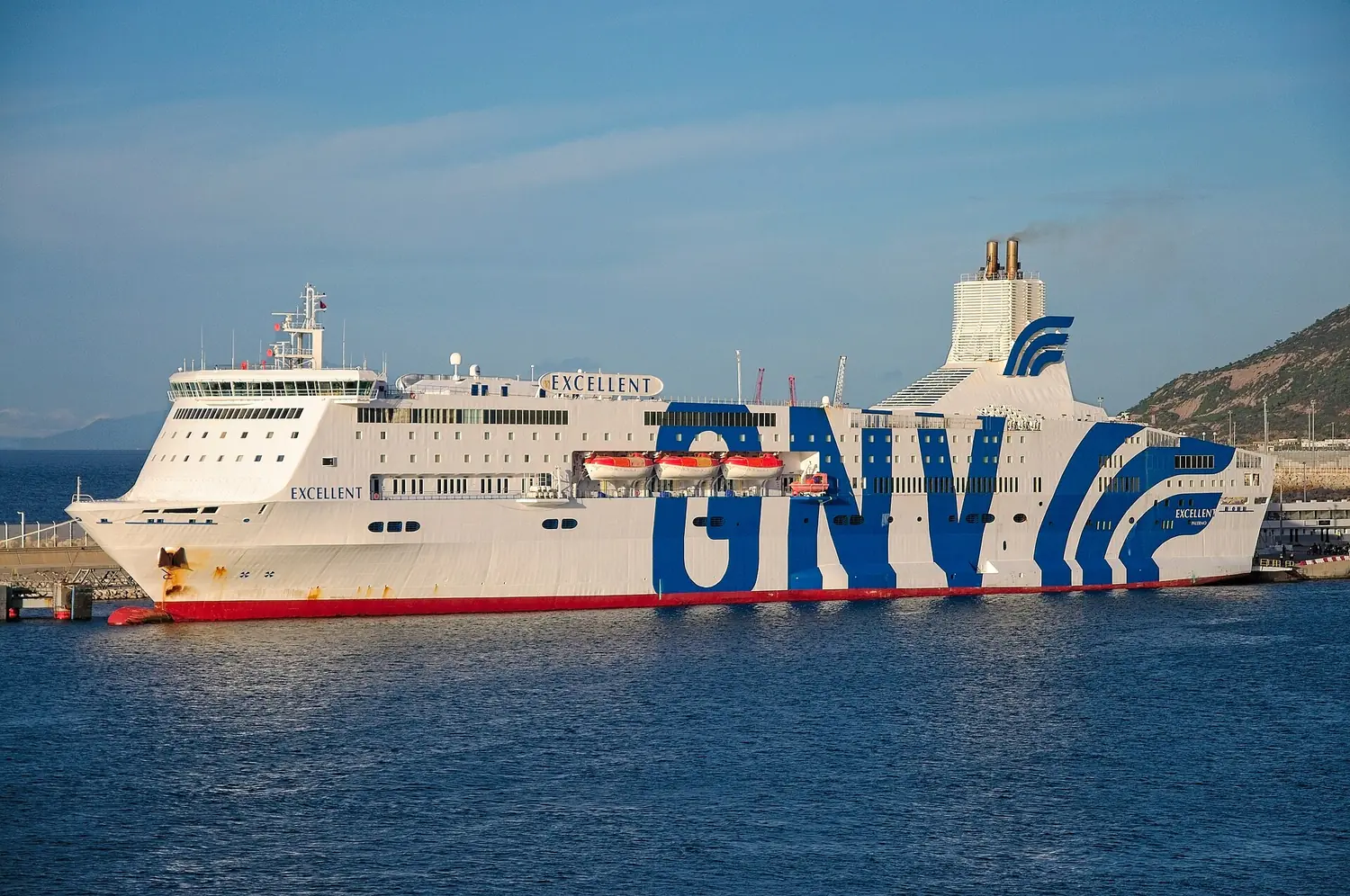 Cruise ferry in the port of Tangier