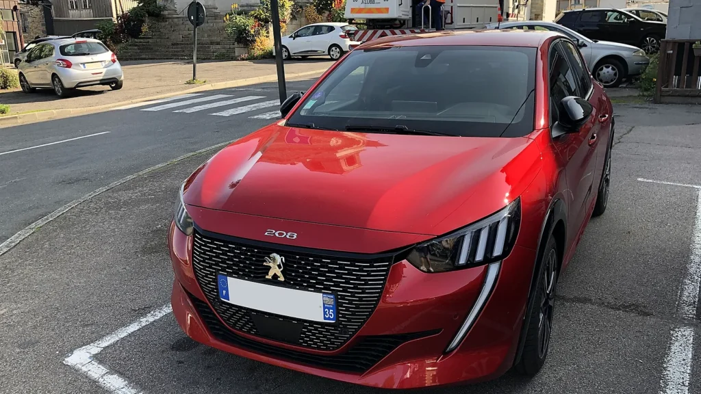 Peugeot 208, a small economy car that keeps the car rental Tangier price low